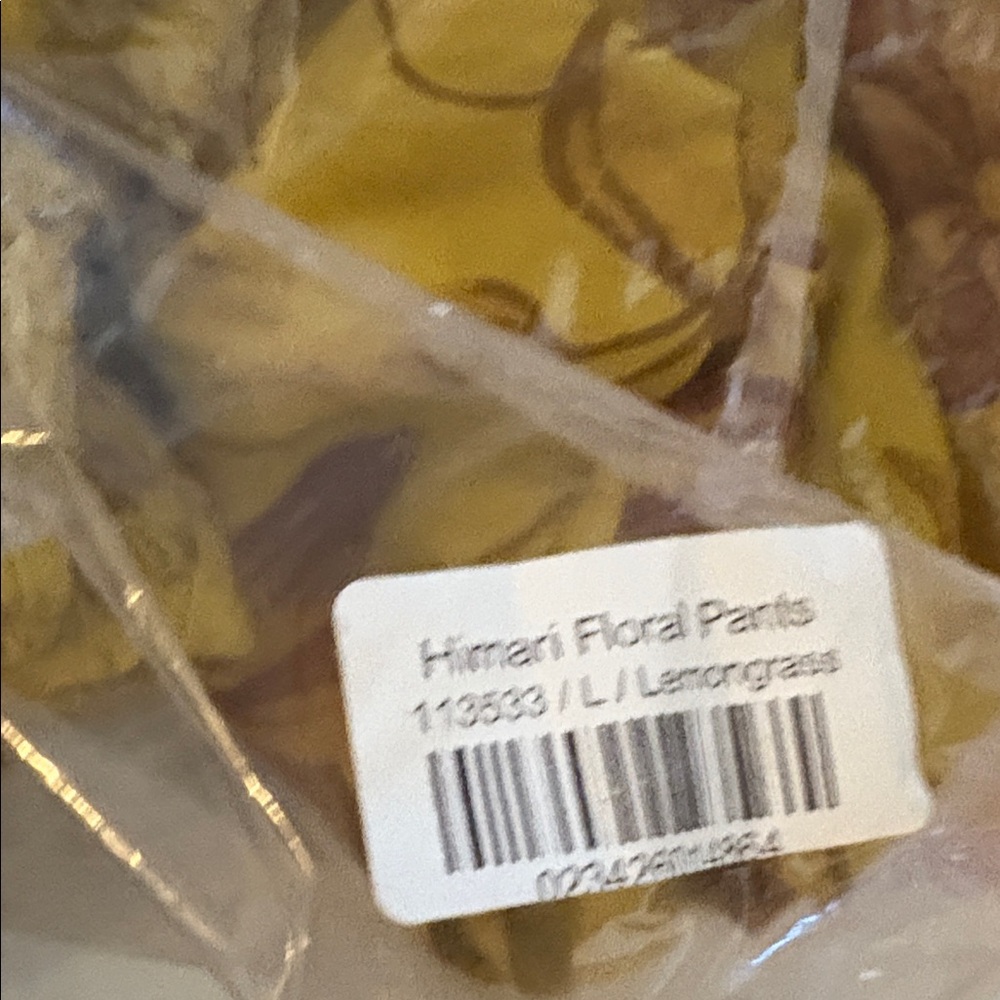 Sundance Living Himari Floral Pants Yellow Wide Leg - Picture 5 of 5
